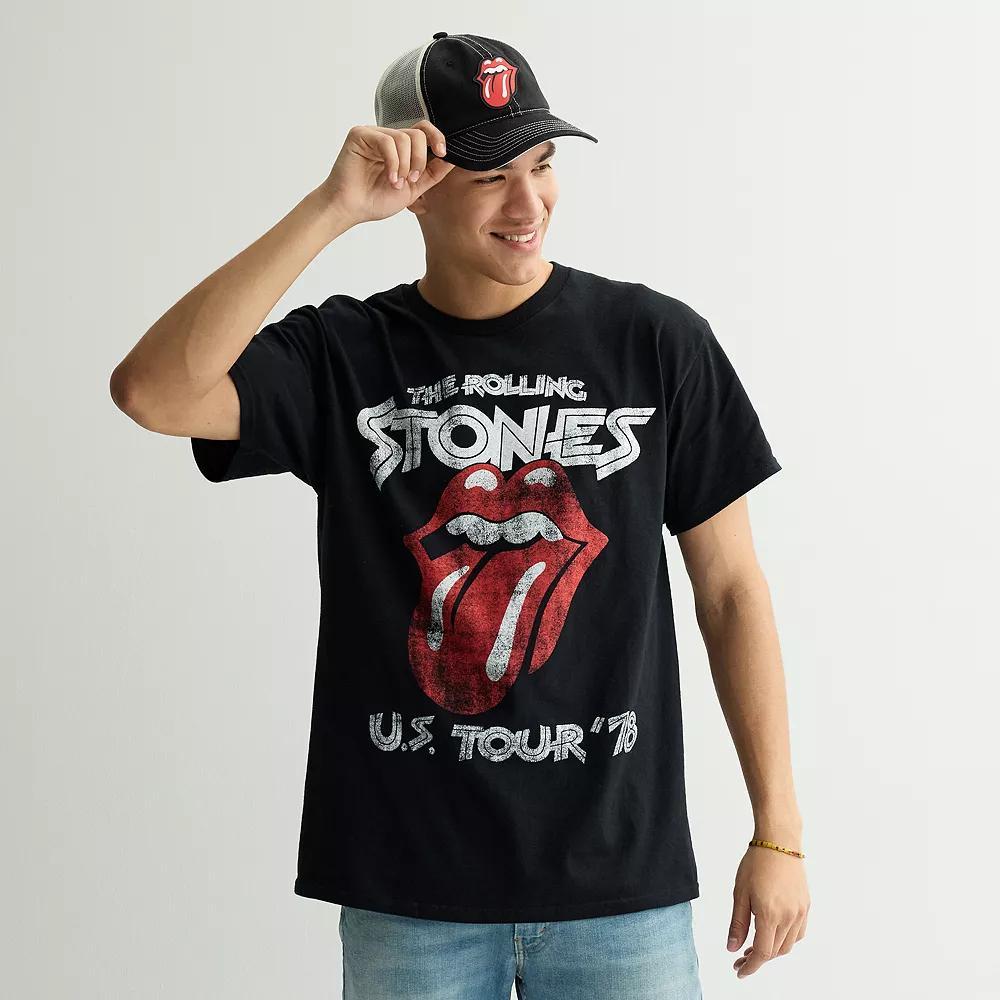 Men's The Rolling Stones Classic U.S. Tour '78 Crewneck Graphic Tee, Size: Small, Black Product Image
