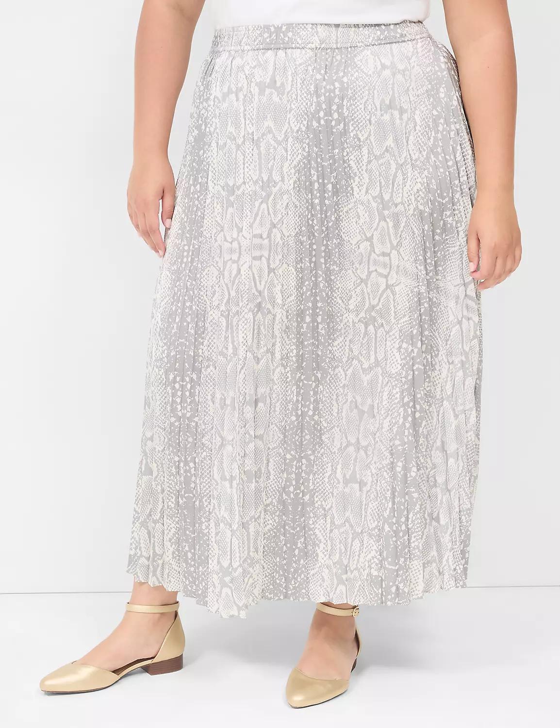 Pleated Maxi Skirt Product Image