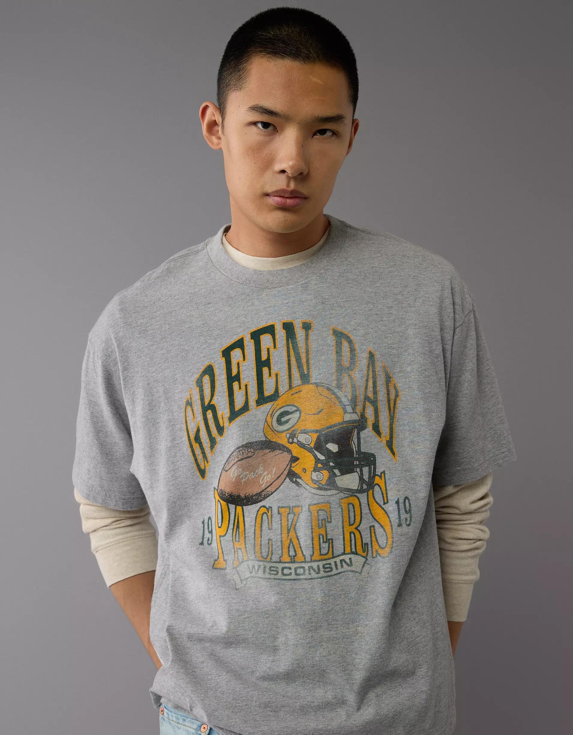 AE Boxy NFL Green Bay Packers Graphic T-Shirt Product Image