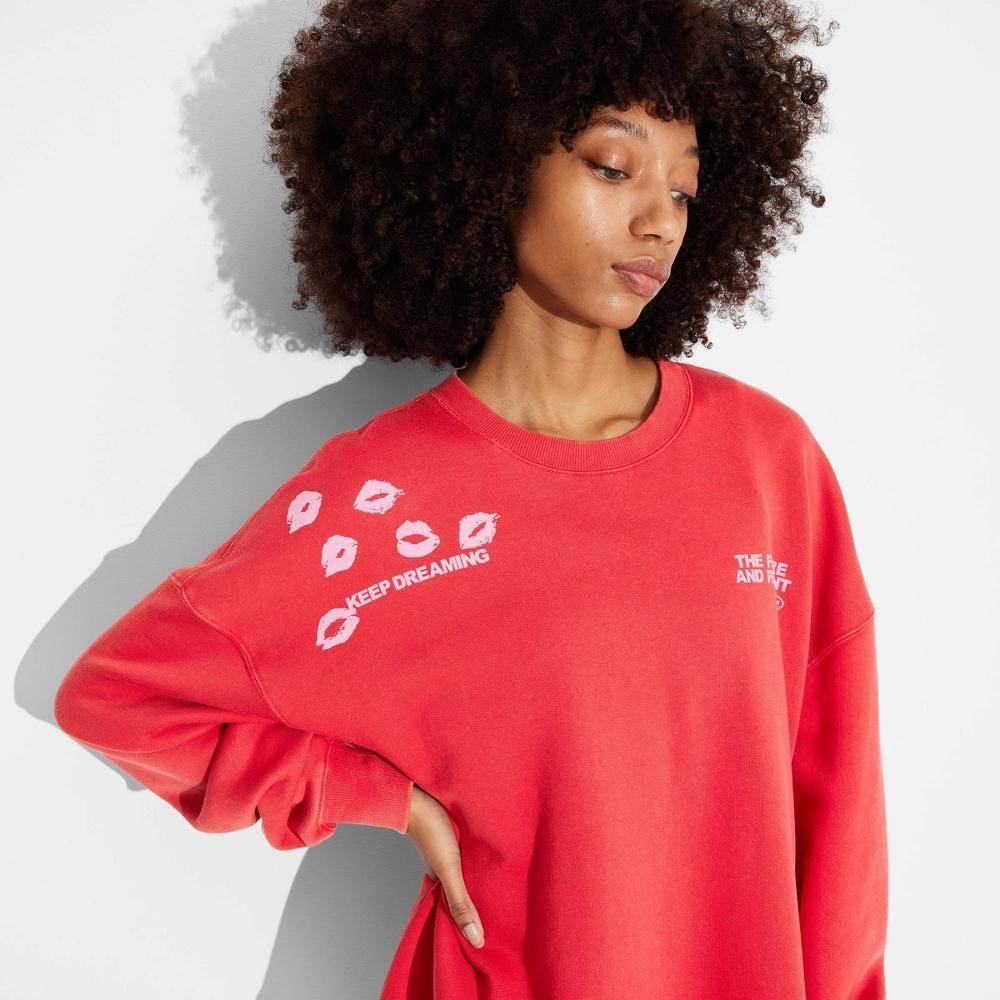 Women's Oversized Pullover Sweatshirt - Wild Fable™ Product Image