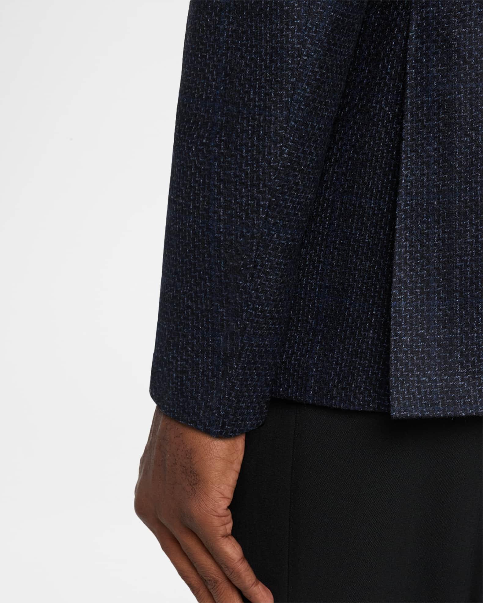 Men's Stepweave Wool Notch Lapel Sport Coat Product Image