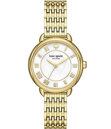 kate spade new york Womens Lily Avenue Three Hand Two Tone Stainless Steel Bracelet Watch Product Image