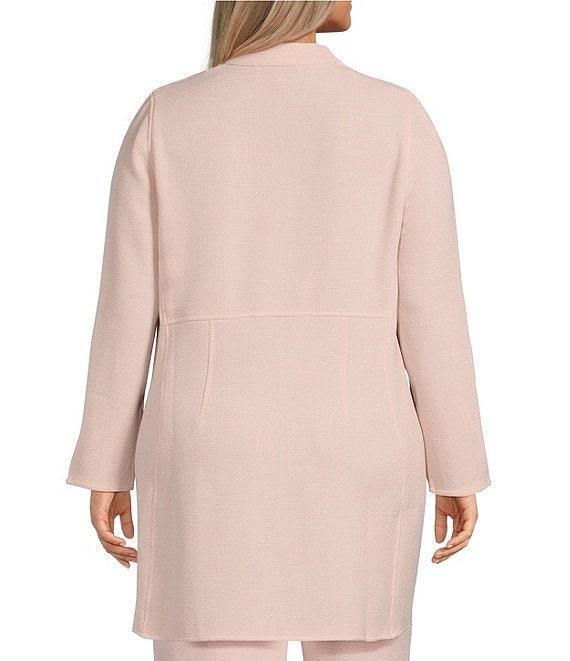 Kasper Plus Size Crepe Drape Front Cardigan Product Image