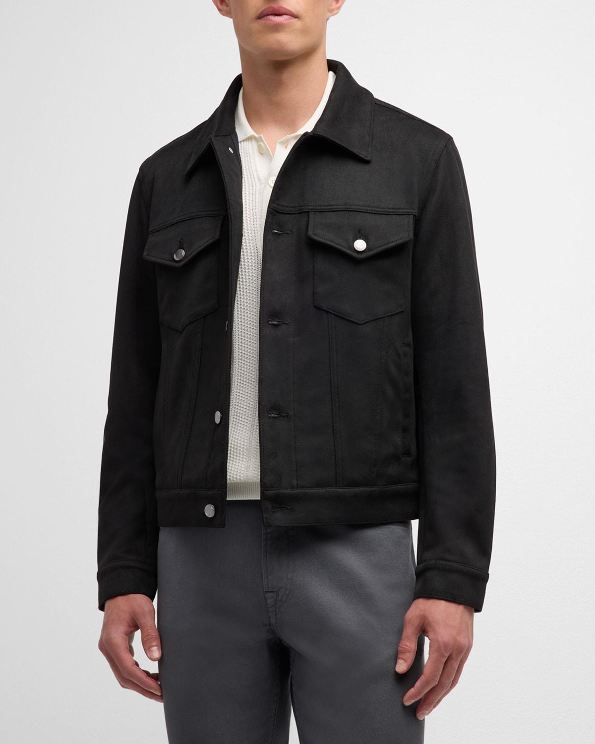 Men's Moleskin Effect Trucker Jacket Product Image