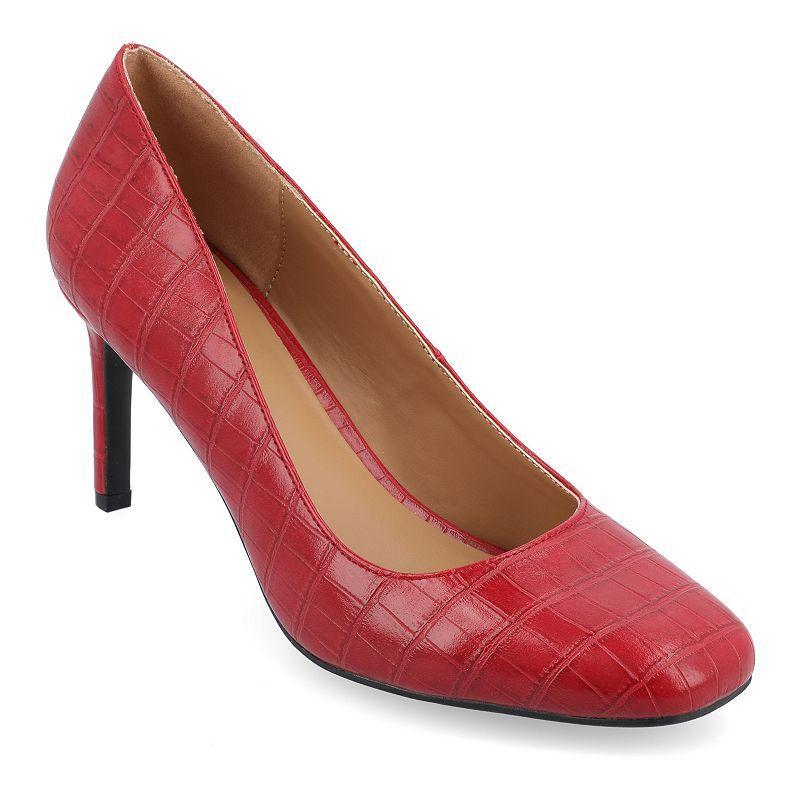 Journee Tru Comfort Foam™ Monalee Women's Pumps, Size: 6.5 Wide, Red Product Image