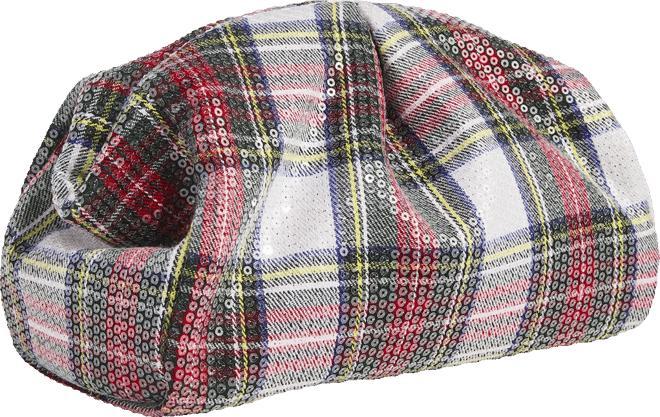 Glossy Tartan Clutch Product Image