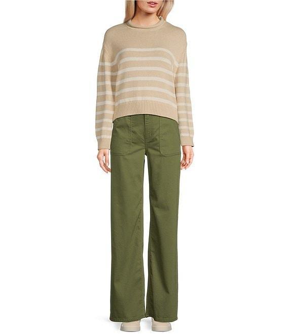 Copper Key Stripe Roll Neck Sweater Product Image