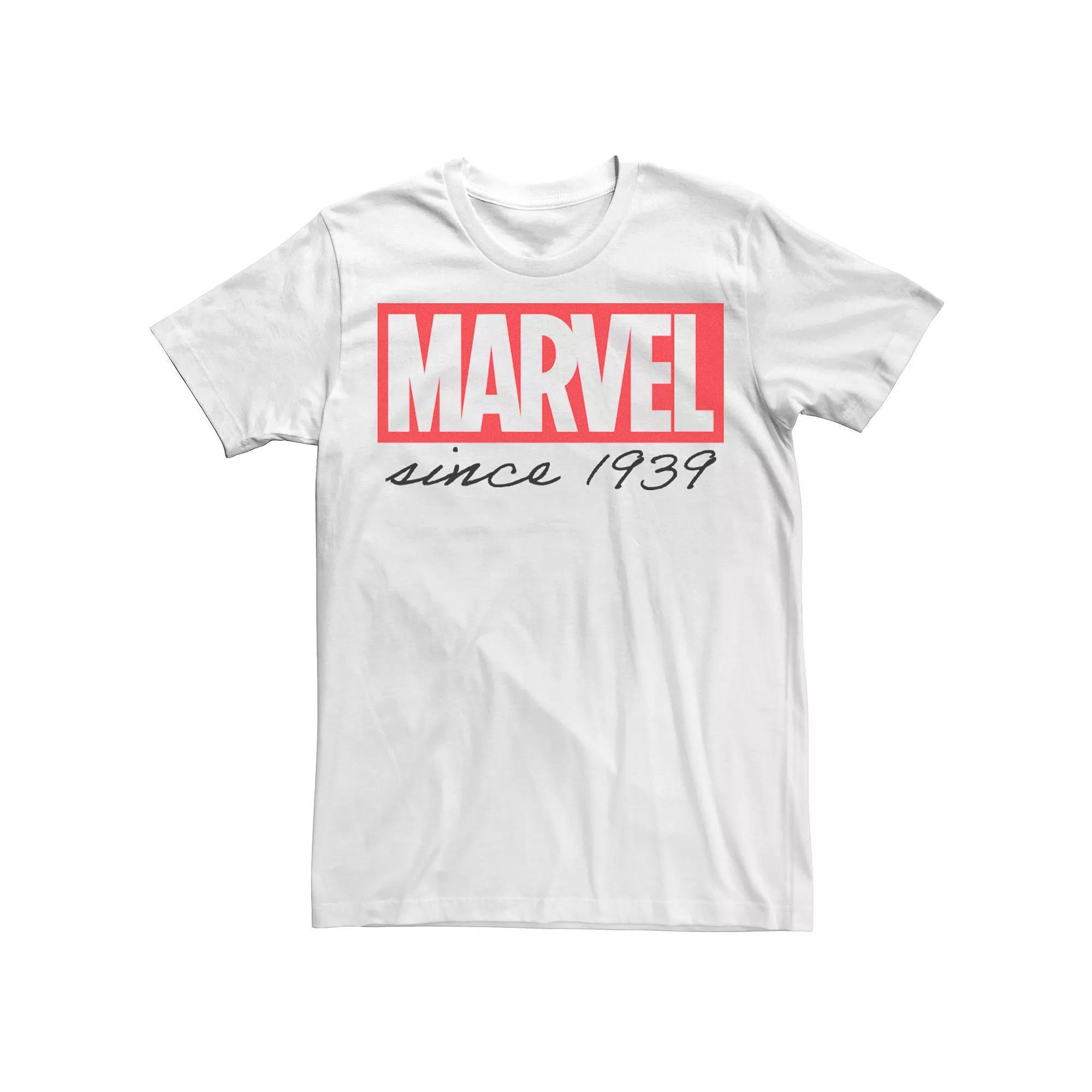 Men's Marvel Since Thirty Nine Logo Tee, Size: Medium, White Product Image