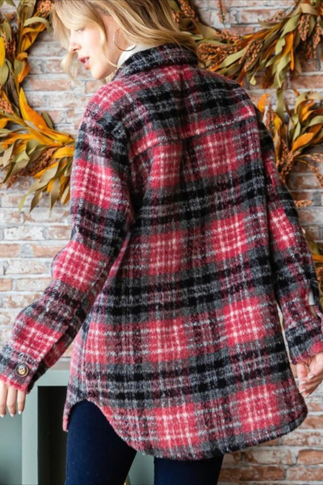 Plaid Shacket Product Image