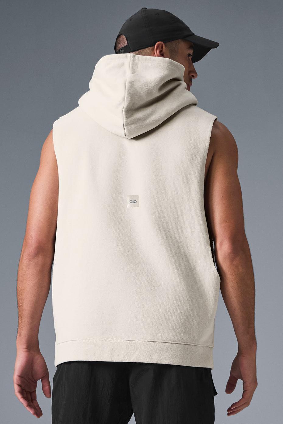 Renown Sleeveless Hoodie - Bone Male Product Image