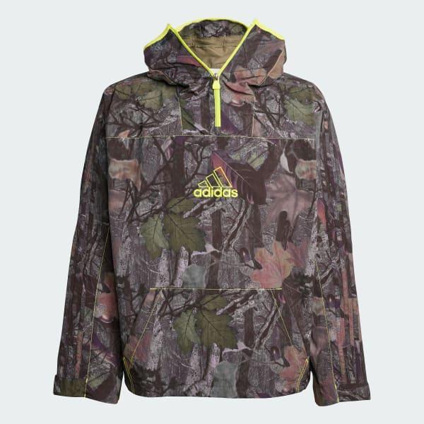 adidas Camo Jacket Q1 Olive Strata L Mens Product Image