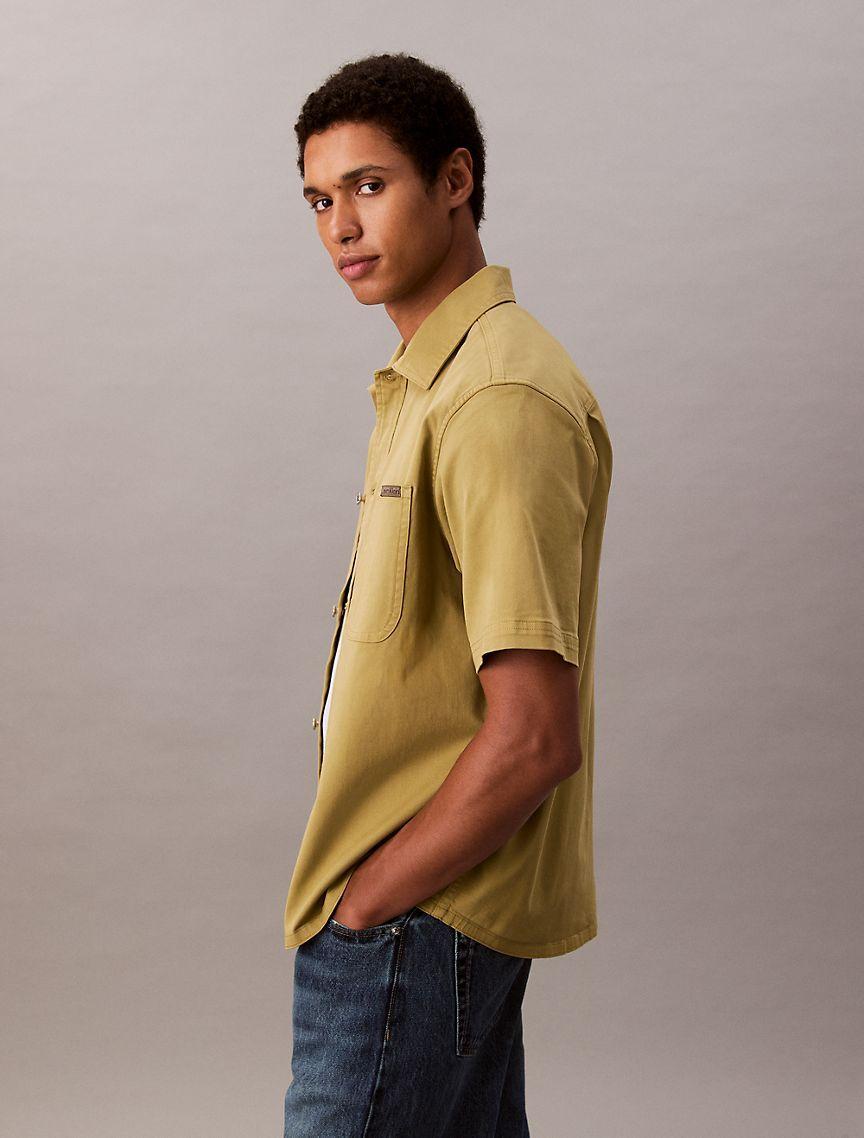 Utility Relaxed Button-Down Shirt  Product Image