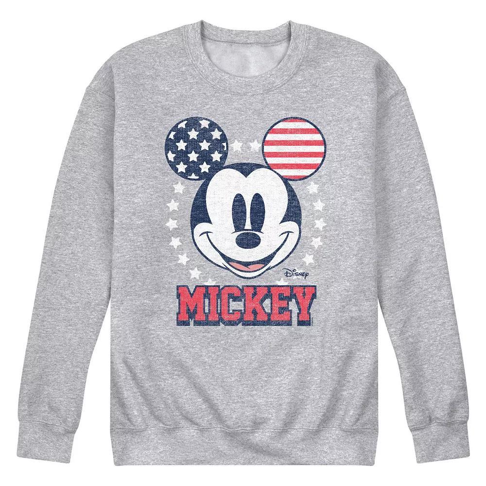 Disney's Mickey Mouse Men's USA Ears Fleece Sweatshirt, Size: XXL, Gray Product Image