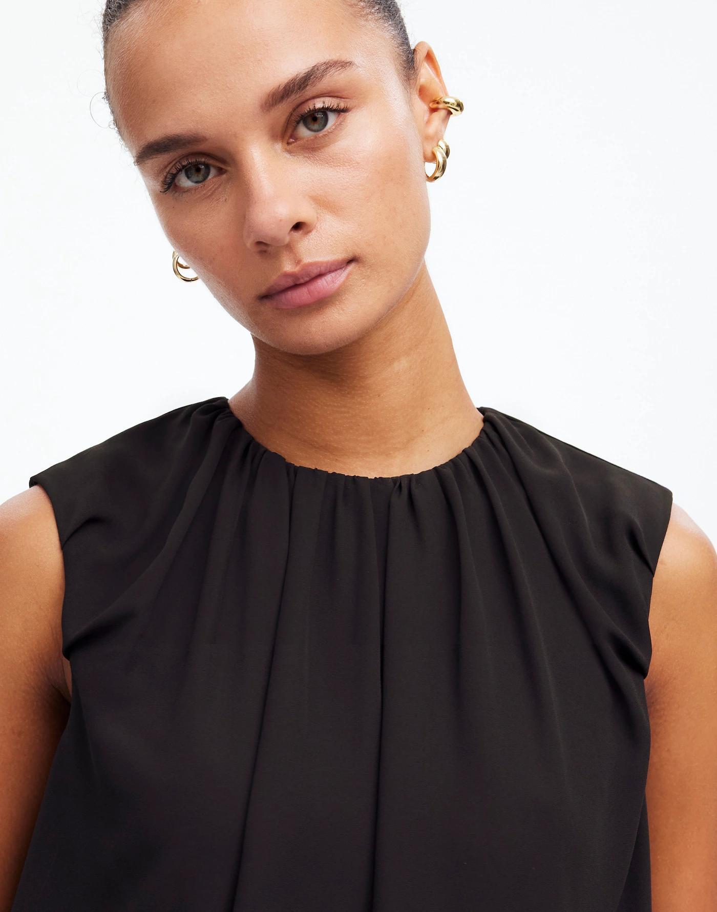 Sleeveless Bubble Top in Chiffon Product Image