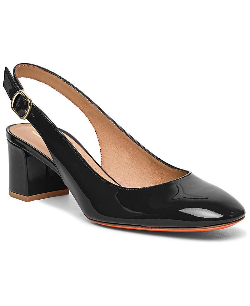 SANTONI Women's 50mm Patent Leather Mary Jane Pumps In Black Product Image