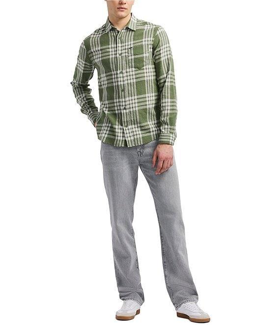 Buffalo David Bitton Saroz Long Sleeve Contrast Plaid Button Front Shirt Product Image