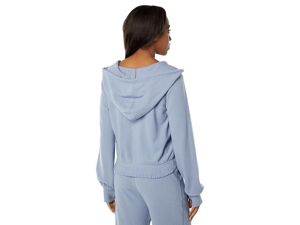 THRIVE SOCIETE Waffle Long Sleeve Surplus Hoodie (Dusk ) Women's Sweatshirt Product Image