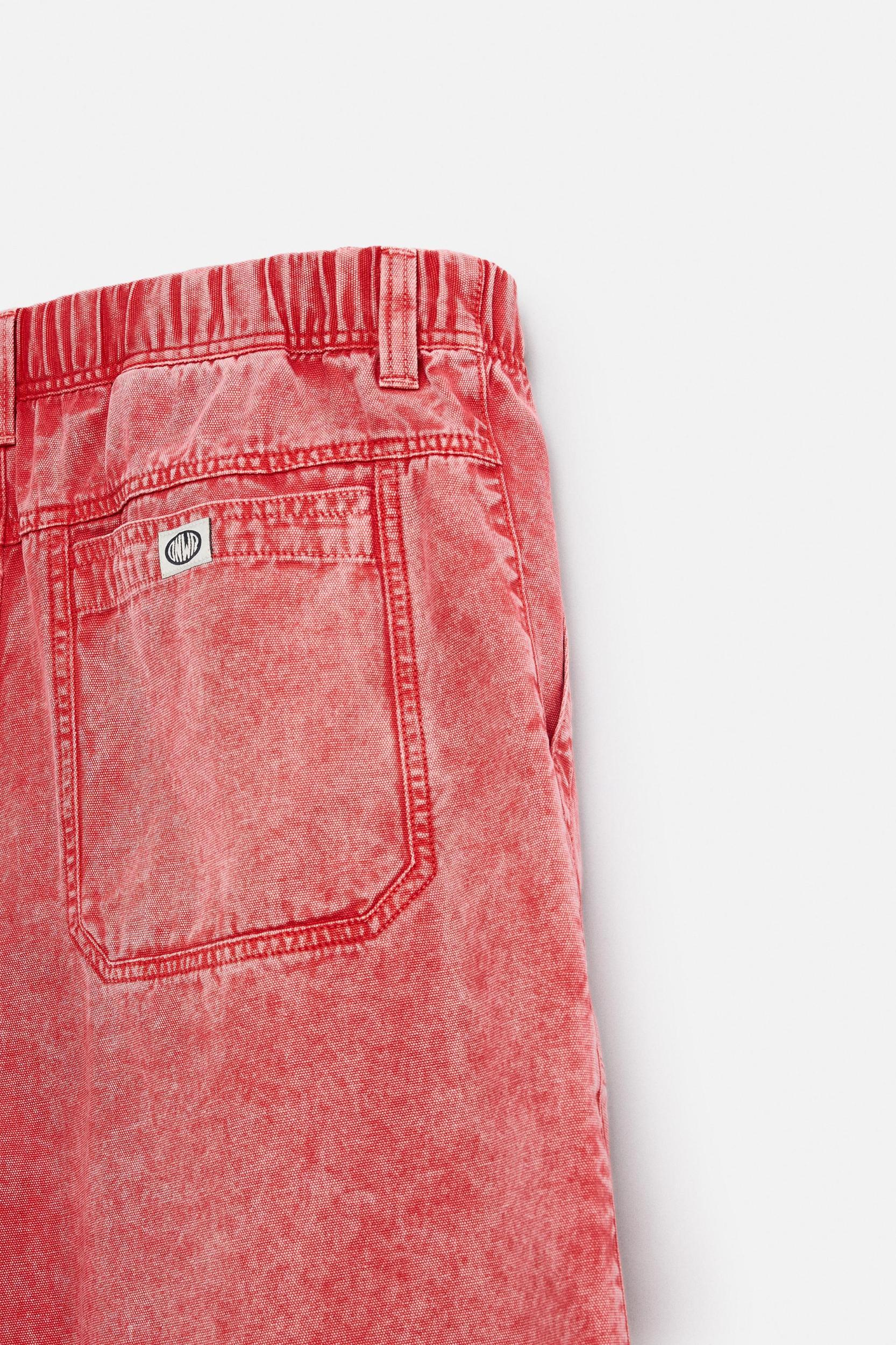 WASHED RELAXED FIT BERMUDA SHORTS Product Image