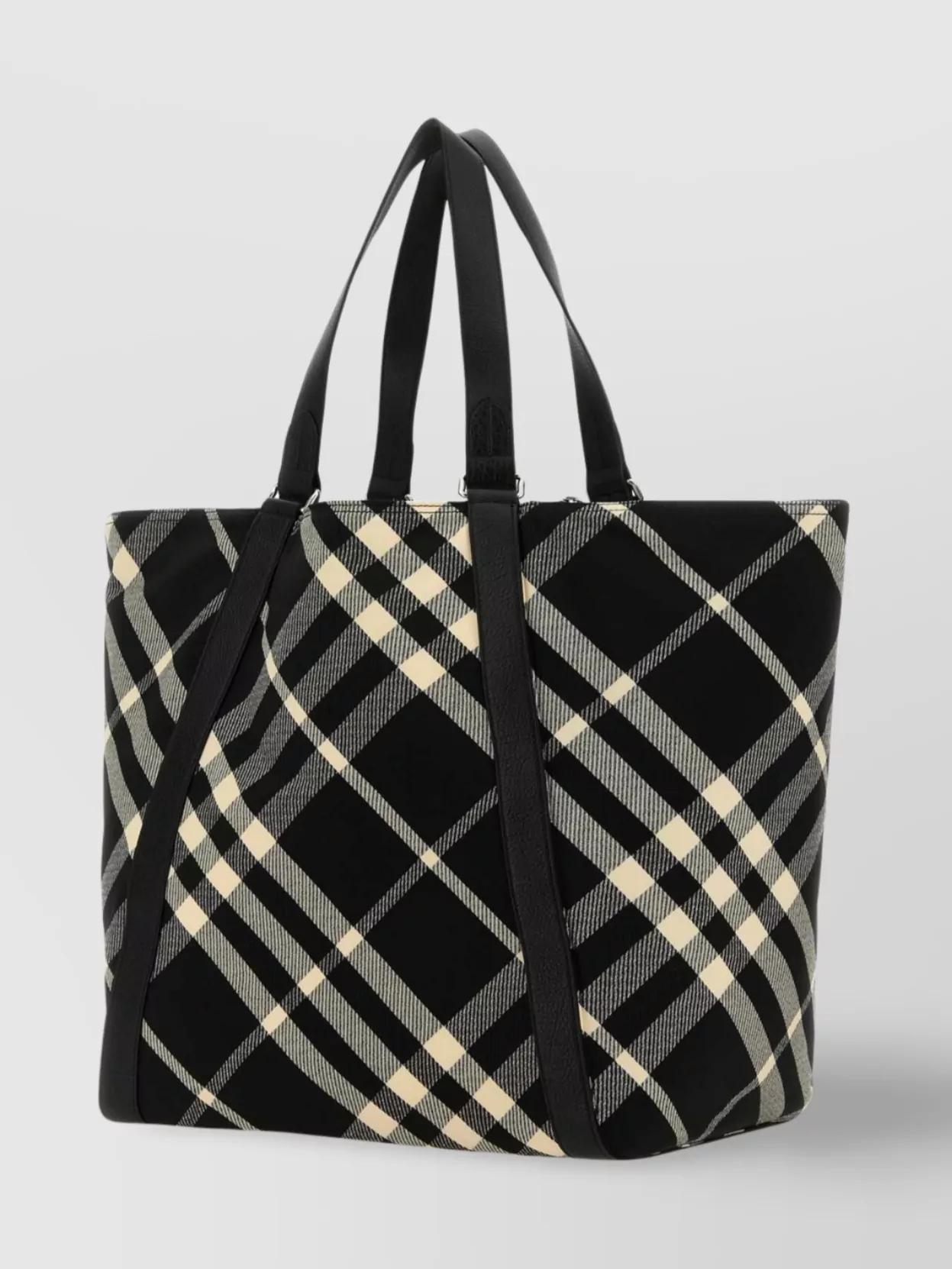 BURBERRY Embroidered Fabric Festival Shopping Bag Product Image