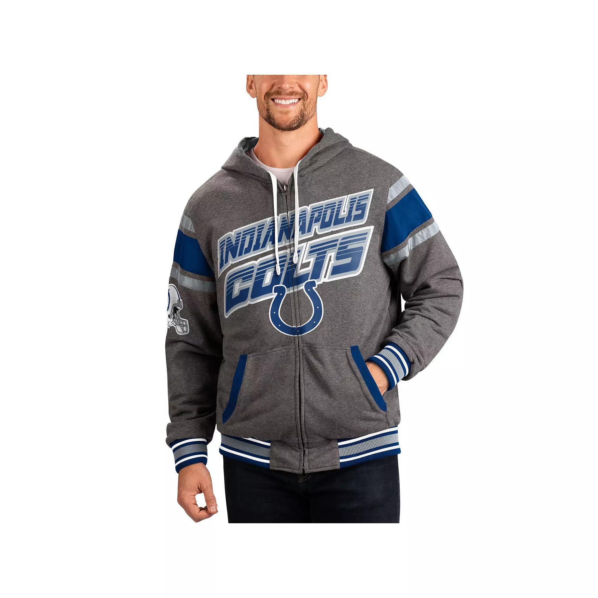 Men's G-III Sports by Carl Banks Burgundy/Gray Washington Commanders Extreme Full Back Reversible Hoodie Full-Zip Jacket,  Product Image