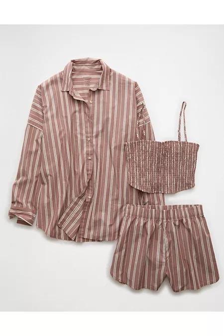 AE 3-Piece Woven Lounge Set Womens Product Image