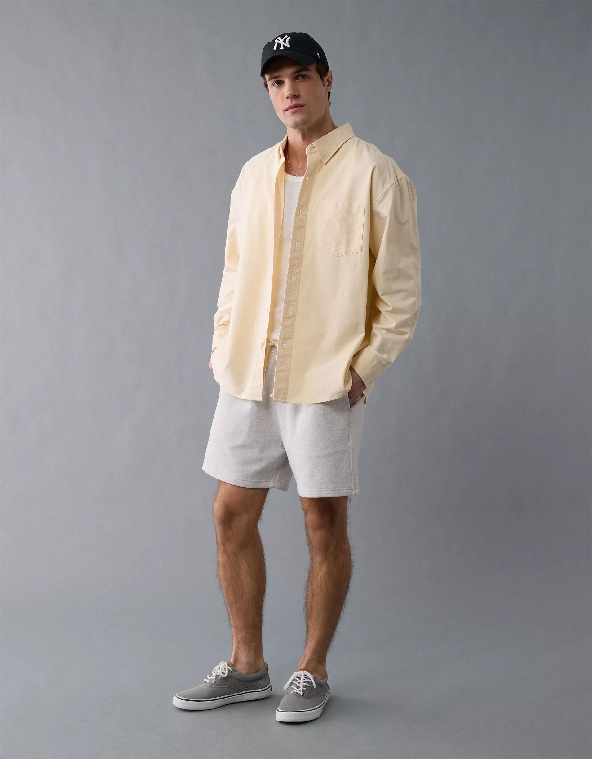 AE Everyday Relaxed Oxford Button-Up Shirt Product Image