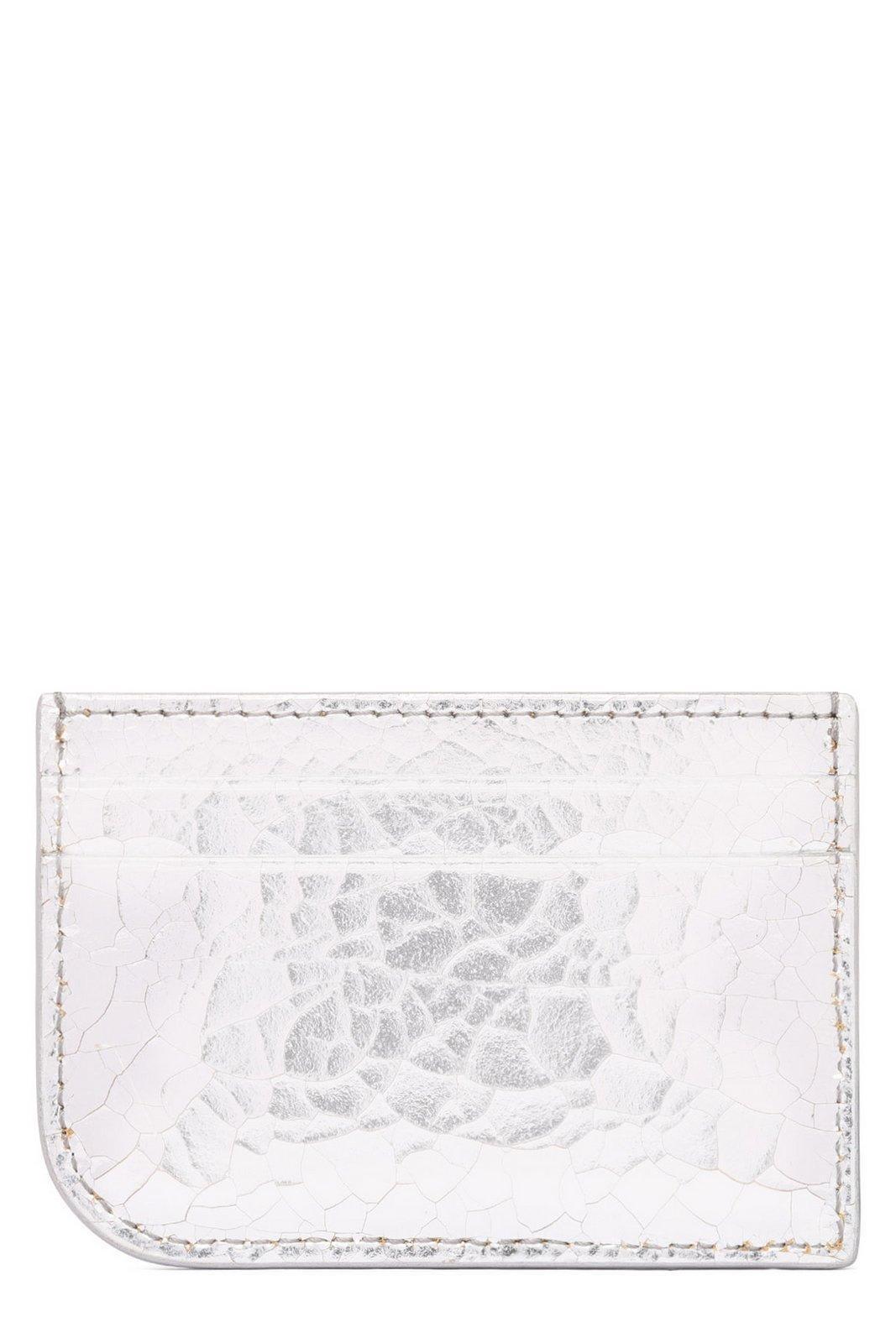 ALEXANDER MCQUEEN Logo Lettering Card Holder In Silver Product Image