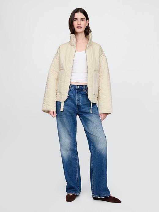 Oversized Quilted Liner Jacket Product Image