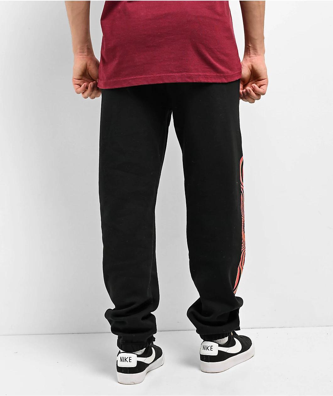 Spitfire Classic Overlay Black Sweatpants Product Image