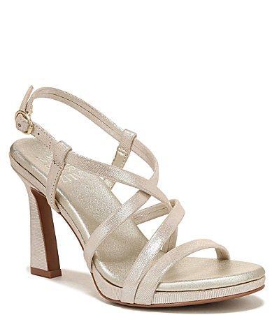 Naturalizer Luisa Strappy Metallic Leather Dress Sandals Product Image