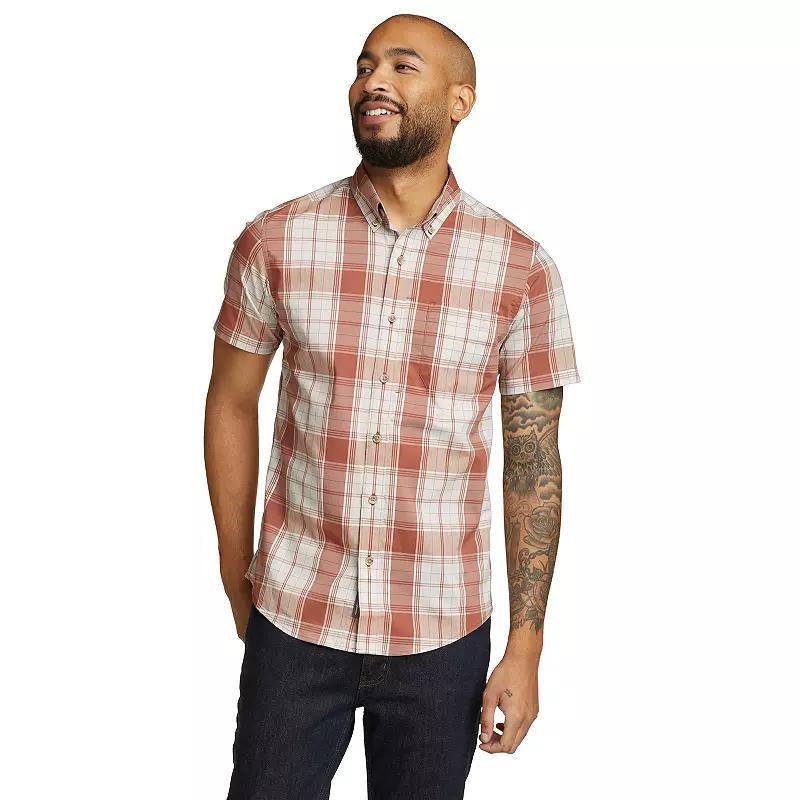Men's Eddie Bauer UPF 50 Voyager Short Sleeve Button-Down Shirt,  Product Image
