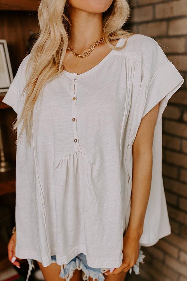 Full Of Charm Shift Top in Ivory Product Image