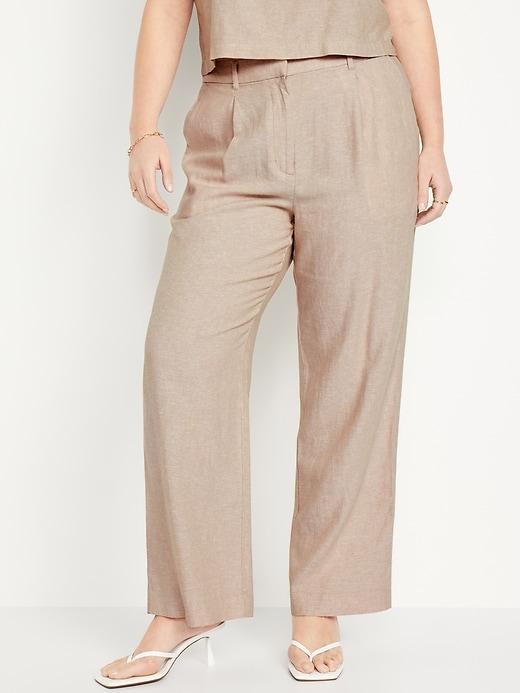 Extra High-Waisted Taylor Wide-Leg Trouser Pants Product Image