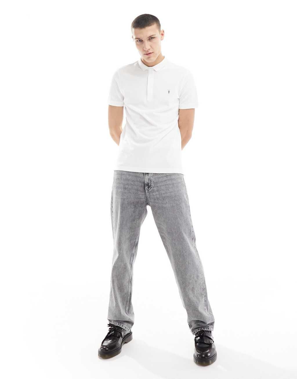 AllSaints Reform polo shirt white Product Image