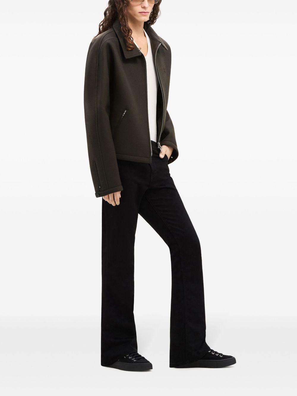 logo-patch wool jacket Product Image