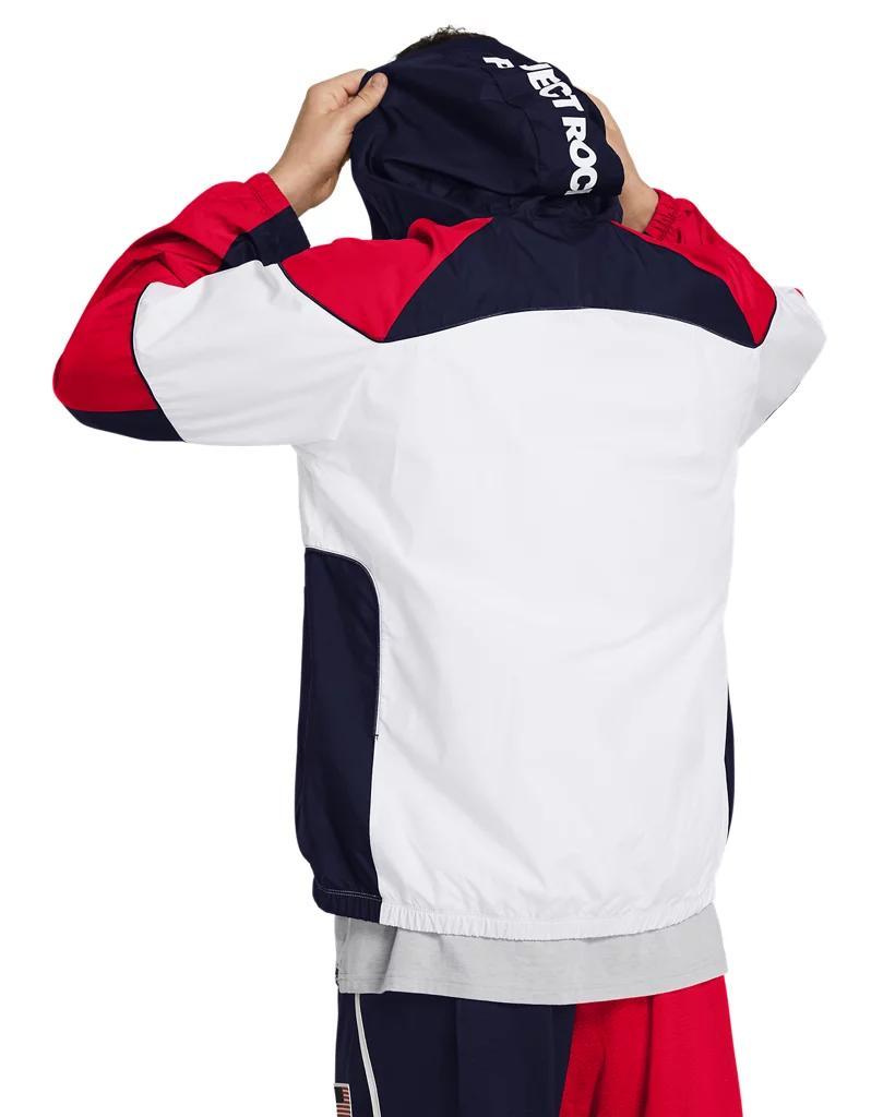 Men's Project Rock Woven Red, White & Blue Jacket Product Image