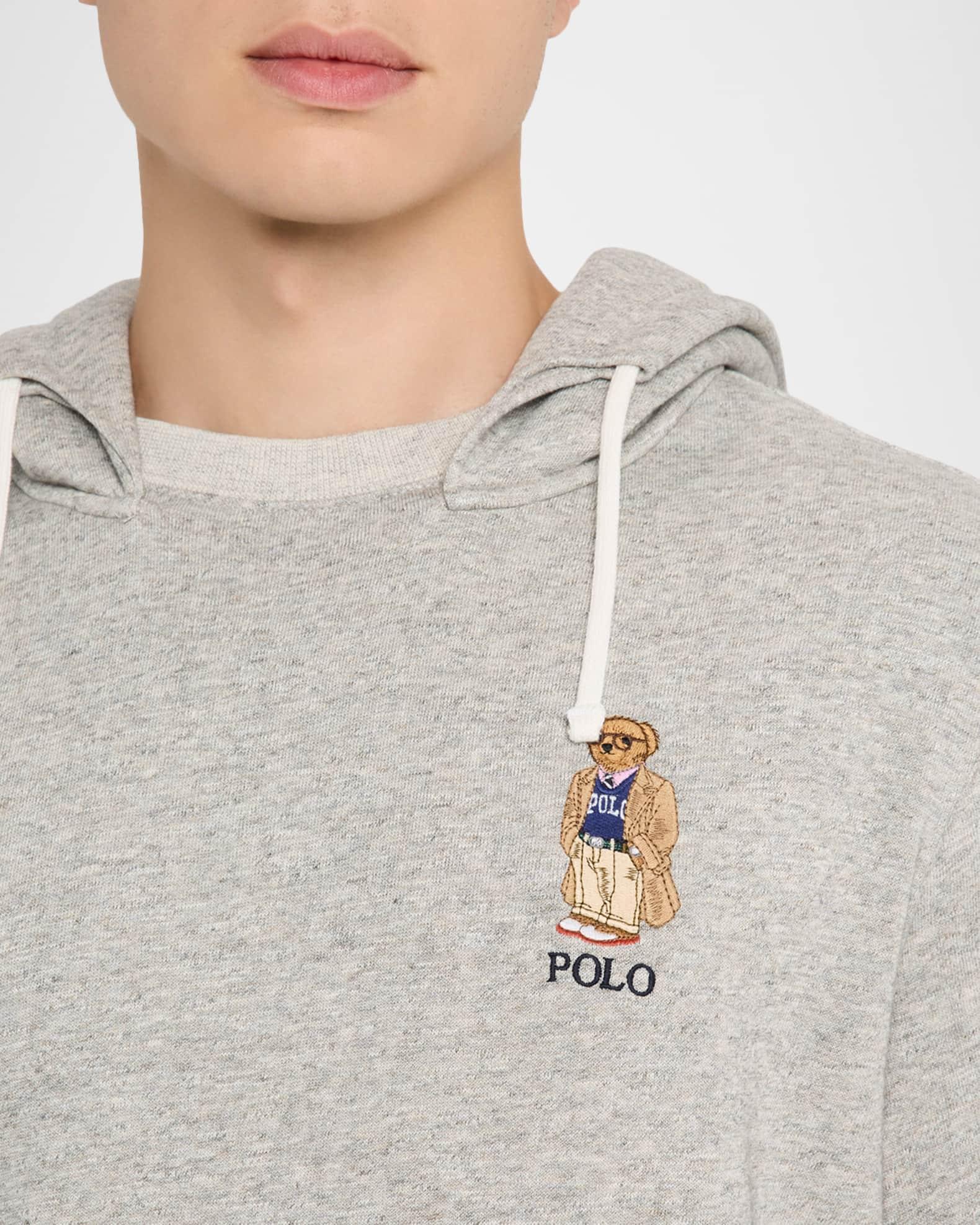 Men's Polo Bear Fleece Hoodie Product Image