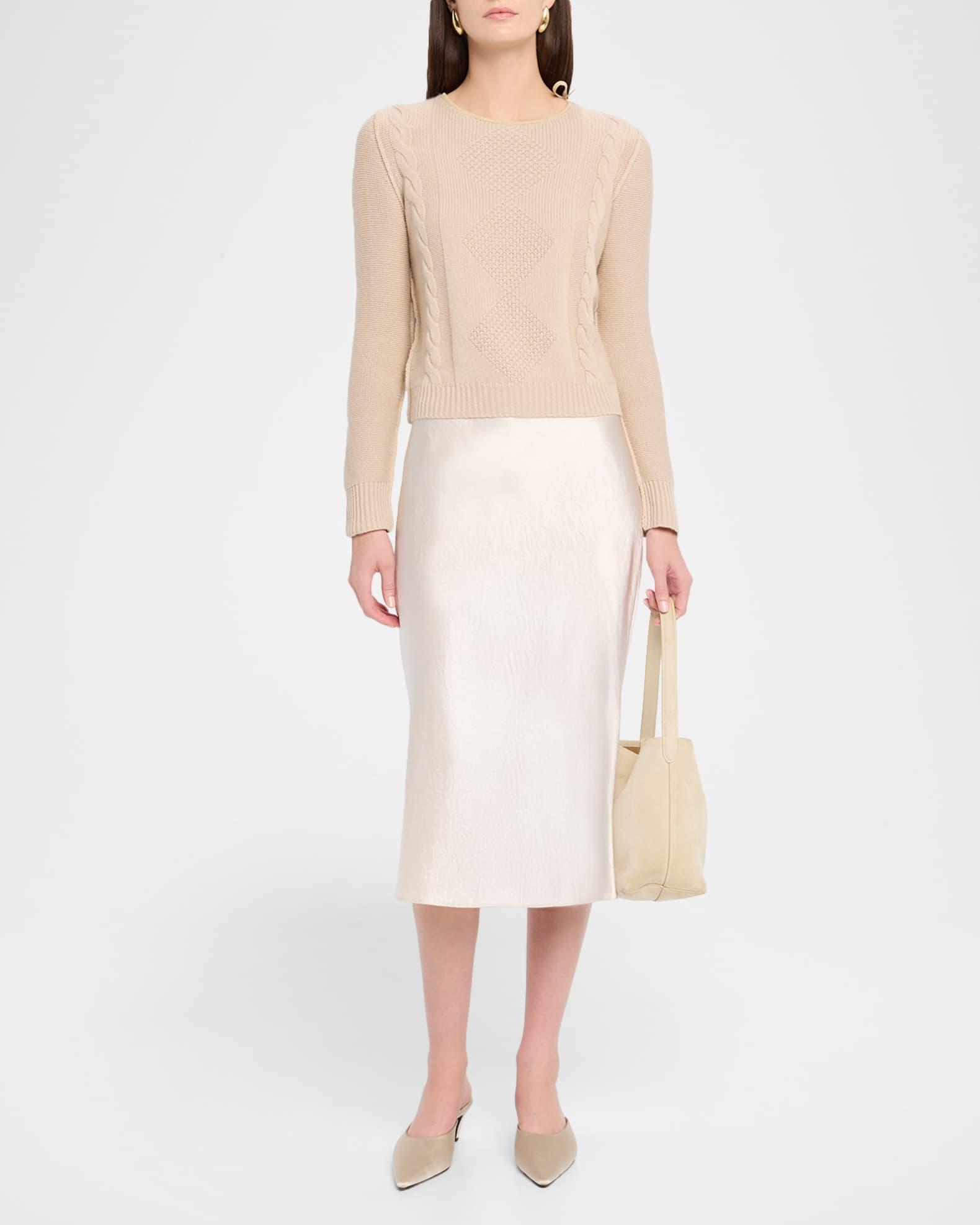 Cashmere Textured Crewneck Sweater Product Image