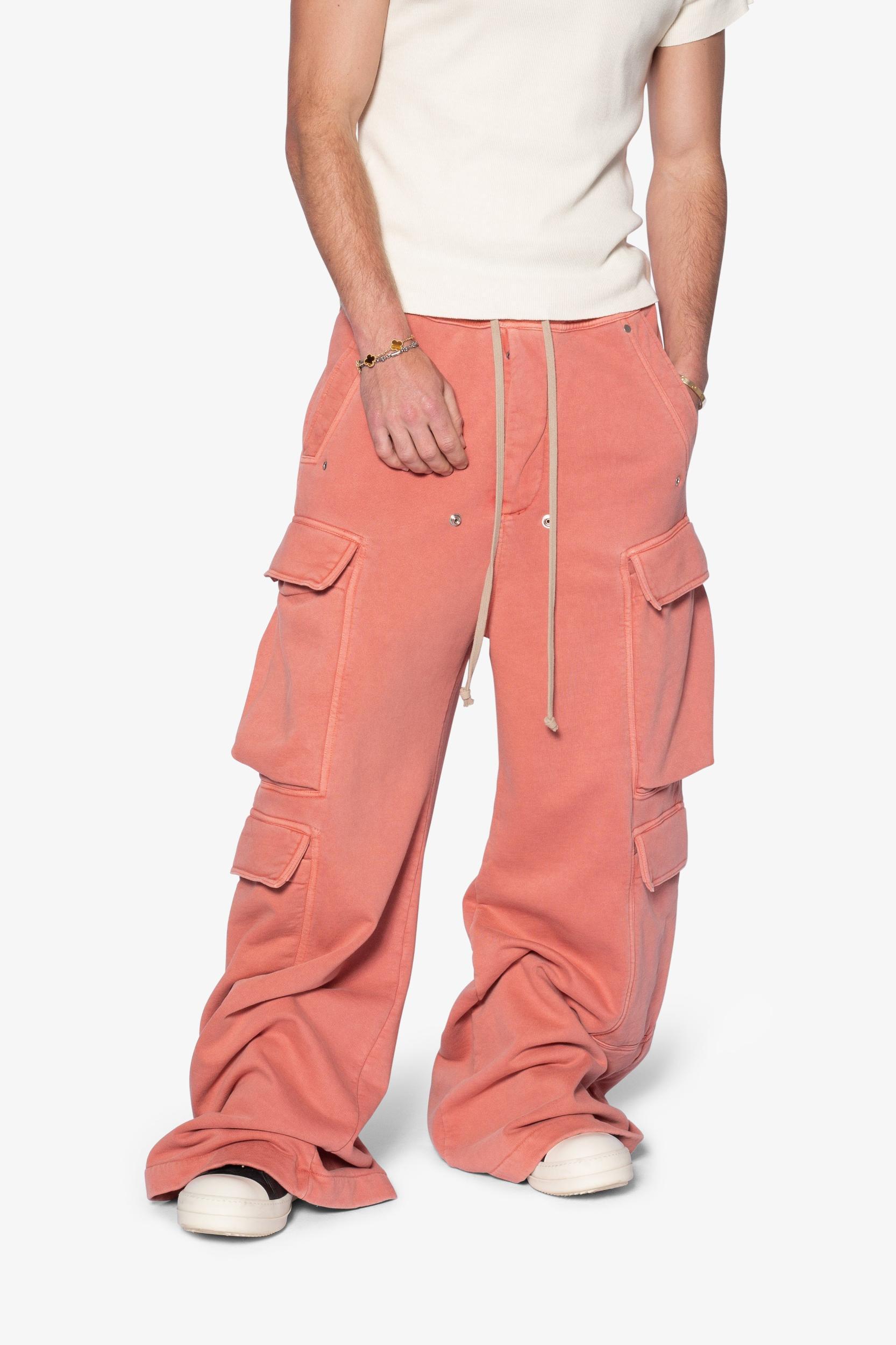 Rave Double Cargo Sweatpants - Rust Product Image