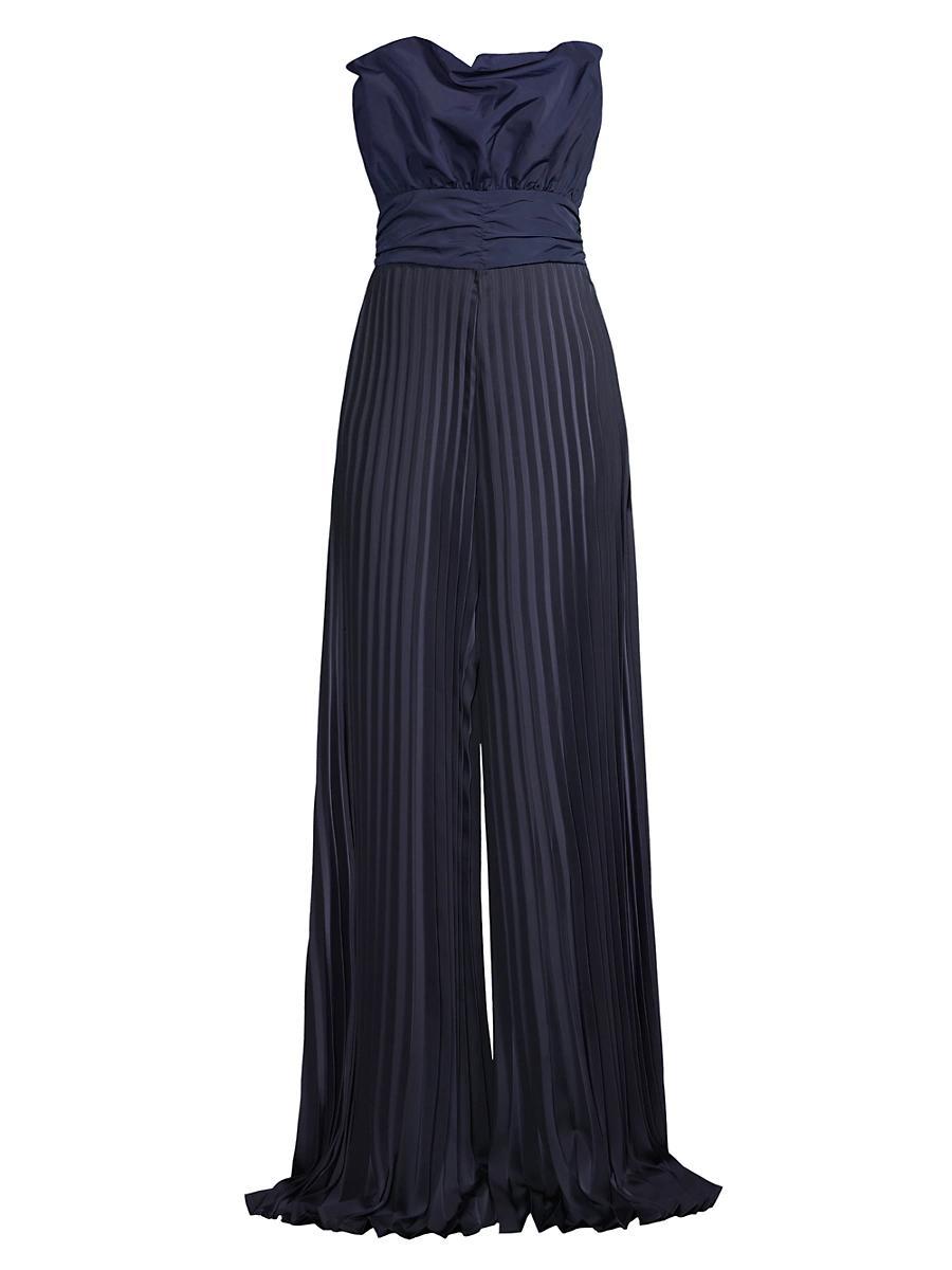 Womens Pleated Crepe Jumpsuit Product Image