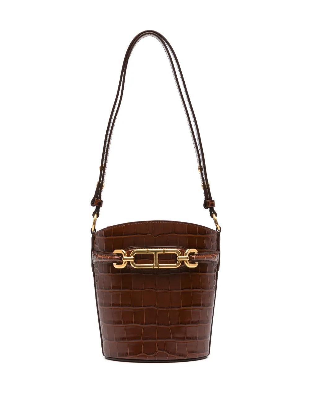 TOM FORD Small Whitney Bucket Bag In Brown Product Image