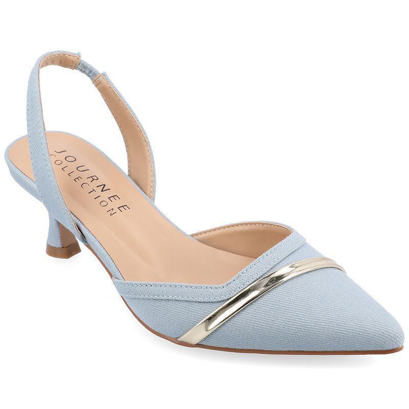 Journee Collection Nellia Womens Slingback Pumps Product Image