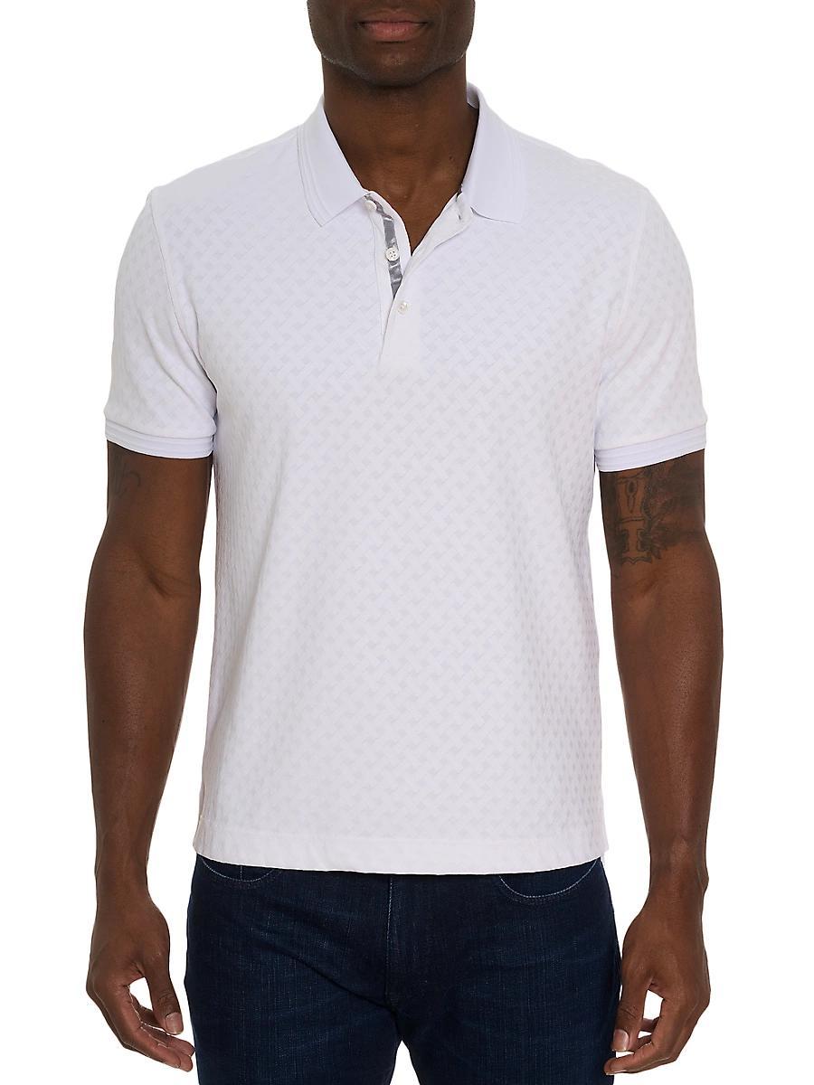 Mens Elias Jacquard Knit Polo Shirt Product Image