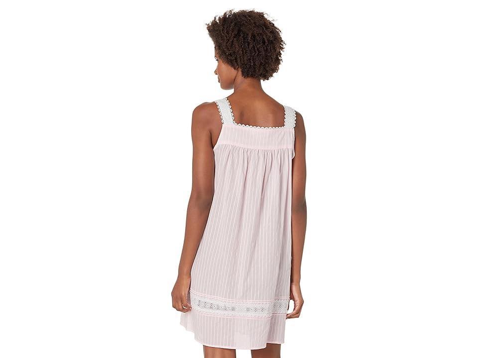 Eileen West Cotton Dobby Striped Chemise Nightgown Product Image