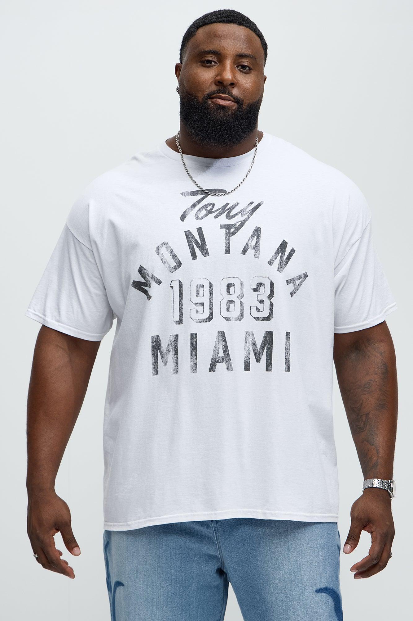 Scarface 1983 Miami Short Sleeve Tee - White Male Product Image