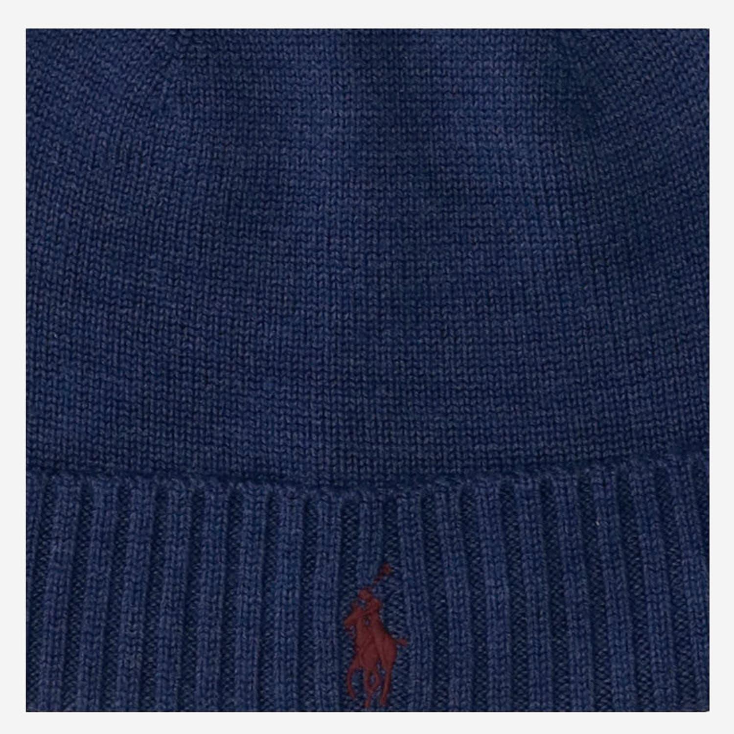 POLO RALPH LAUREN Wool Beanie With Logo In Blue Product Image