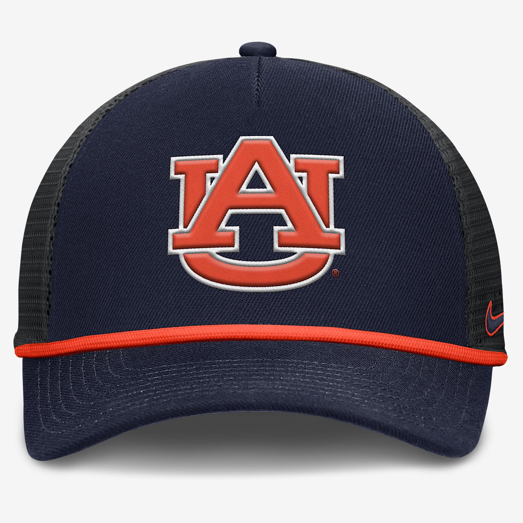 Auburn Primetime Rise Nike Mens College Trucker Adjustable Hat | NC9741SAUN-SFF Product Image