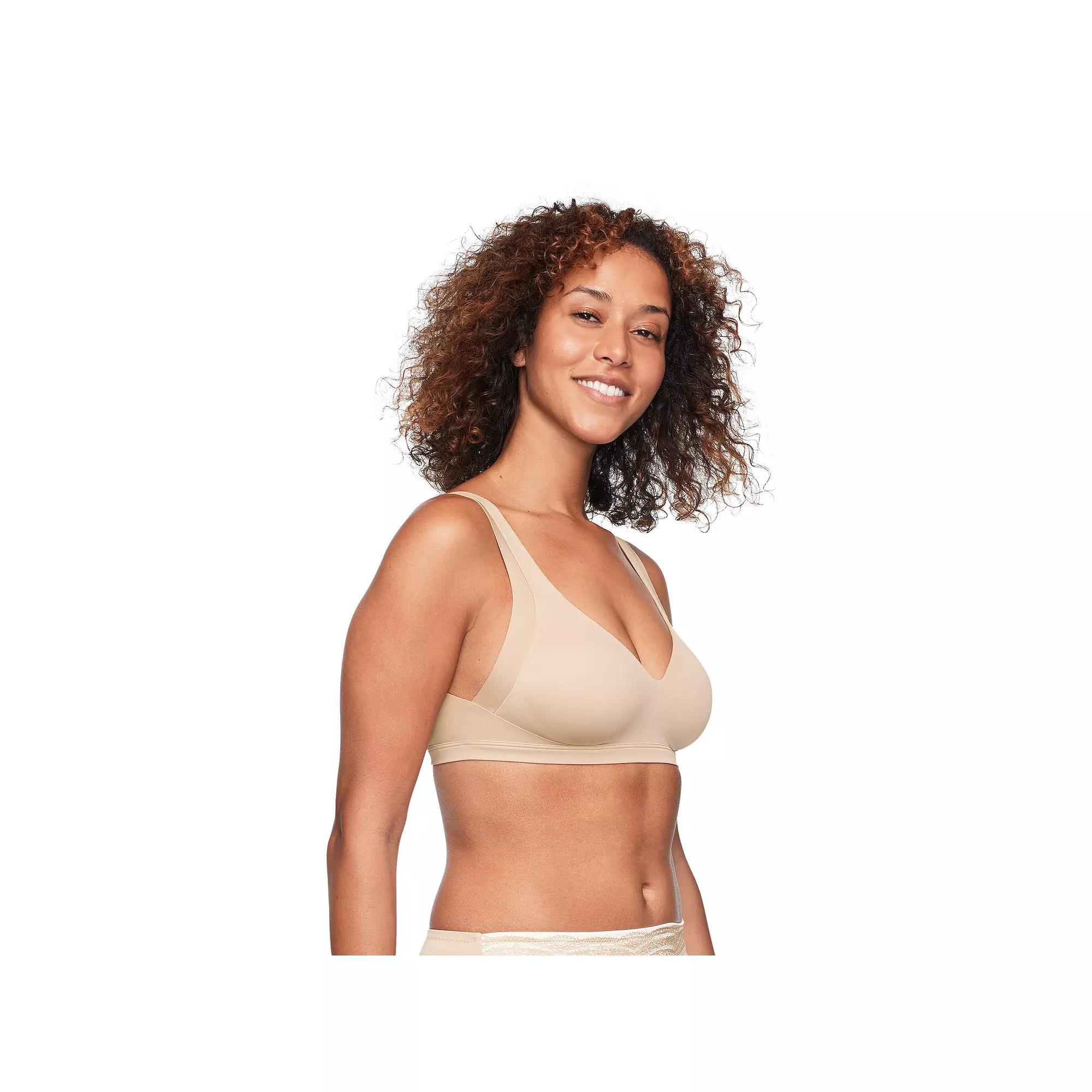 Warners No Side Effects® Underarm and Back-Smoothing Comfort Wireless Lightly Lined T-Shirt Bra RA2231A, Women's, Size: Small, Rosewater Product Image