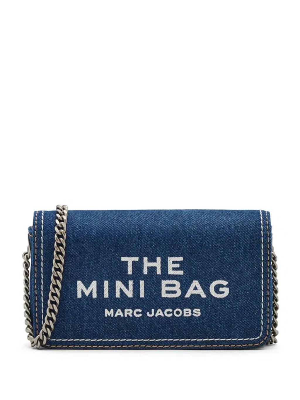 MARC JACOBS The Mini Bag Bags In Dark Wash Product Image