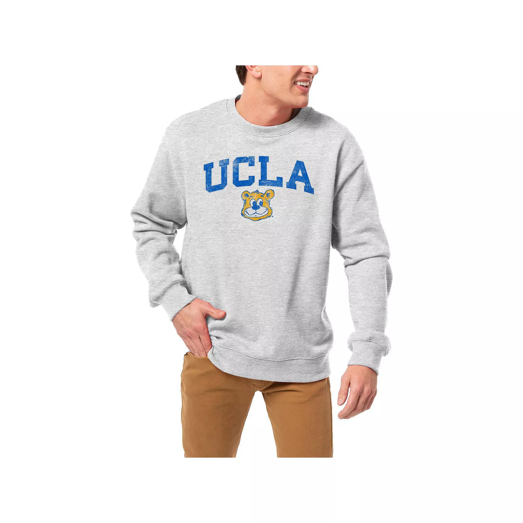 Men's League Collegiate Wear Gray UCLA Bruins 1965 Arch Essential Pullover Sweatshirt, Size: XL, Grey Product Image